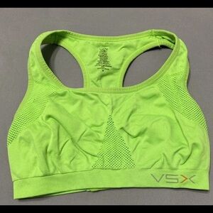 VSX Victoria's Secret Sport Bra Women Medium Unpadded Neon Green Racerback
